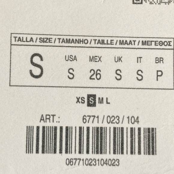 NWT. Zara Navy Blue Striped Knit Cropped High Neck Cardigan. Size S. - Picture 7 of 7